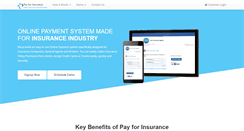 Desktop Screenshot of payforinsurance.com